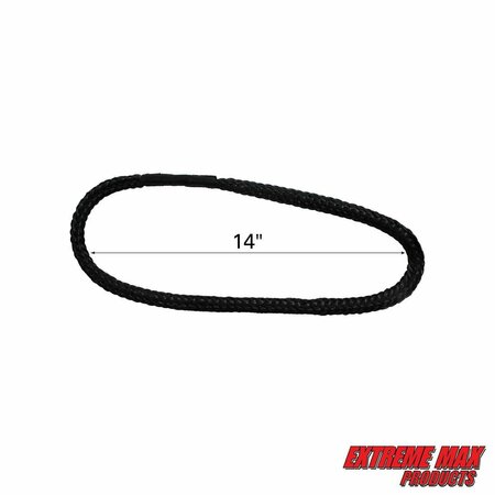 Extreme Max Extreme Max 3006.3186 BoatTector PWC Bungee Dock Line Extension Loop - 1', Black (Value 4-Pack) 3006.3186